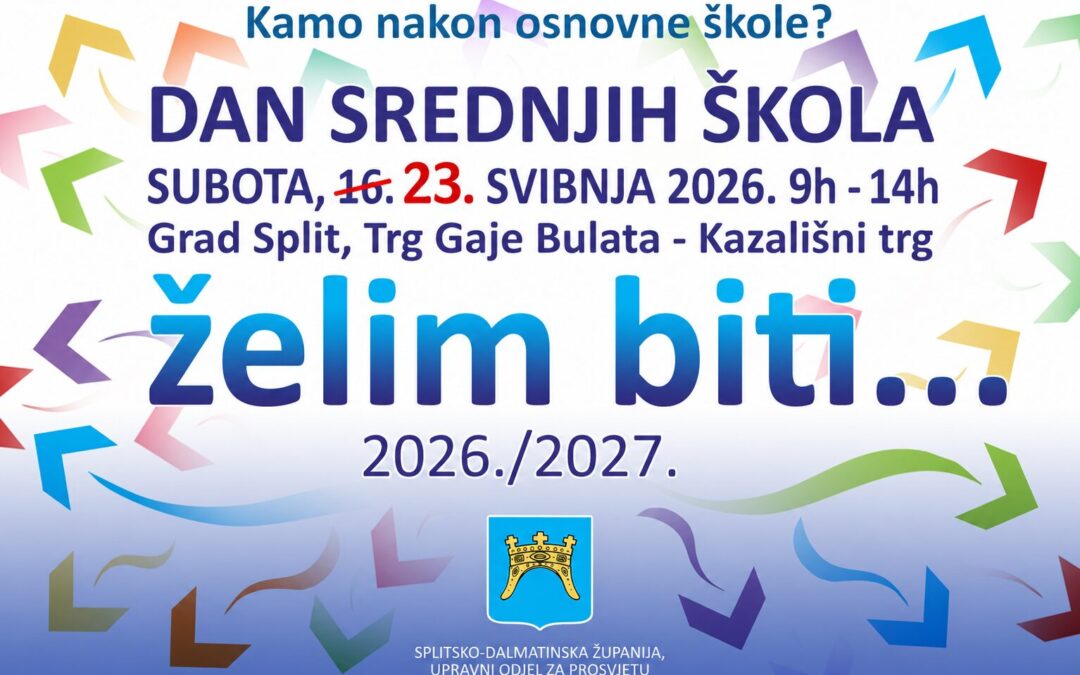 ZBOG NEVREMENA ODGODA ODRŽAVANJA DANA SREDNJIH ŠKOLA