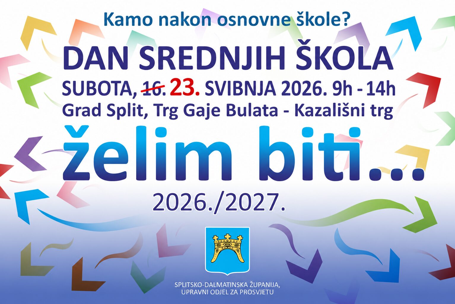 dan srednjih škola – izmijenjeni datum